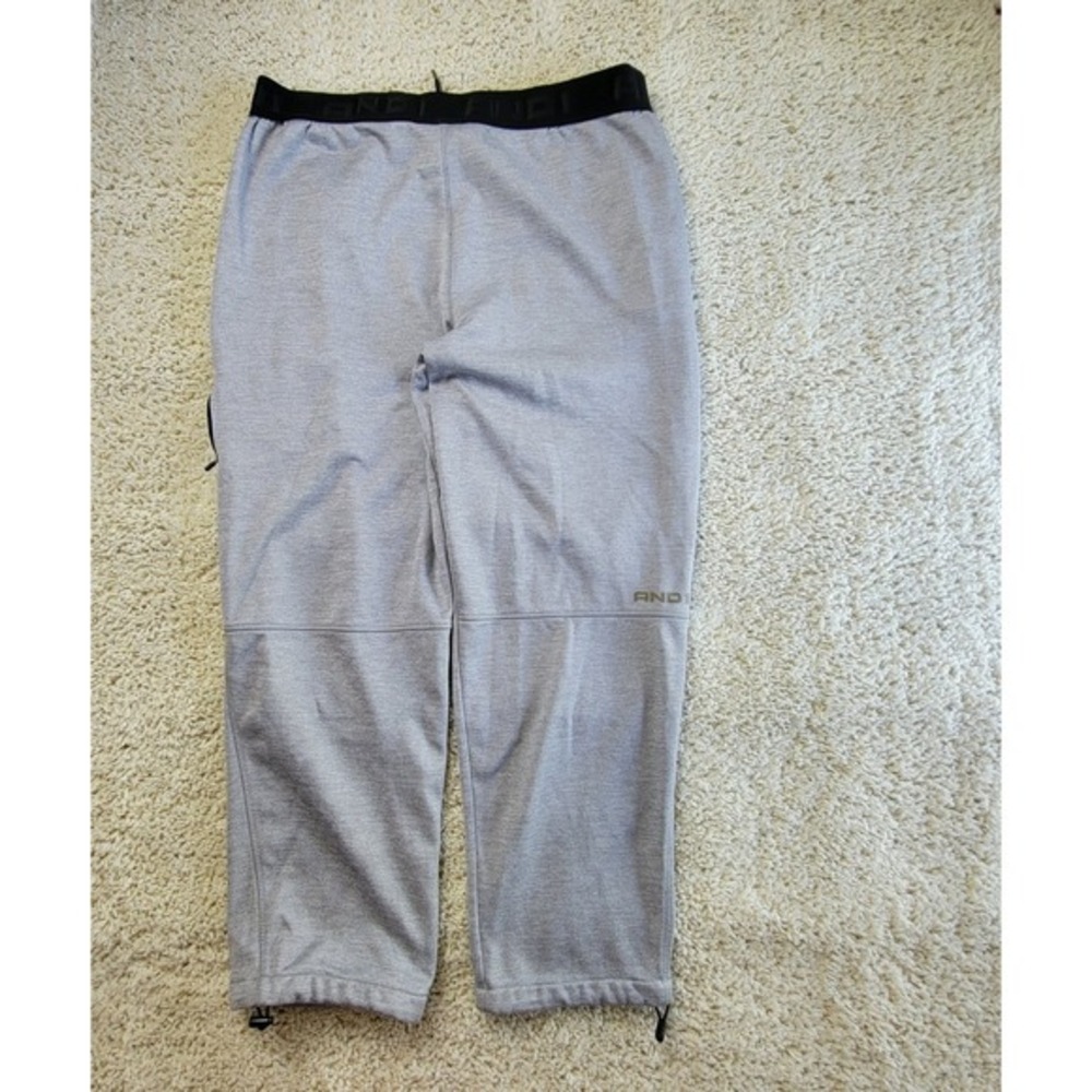 And1 Pants Men's Joggers Gray Elastic Waist Basketball Pants w/Pockets Size‎ 2XL - Picture 12 of 16